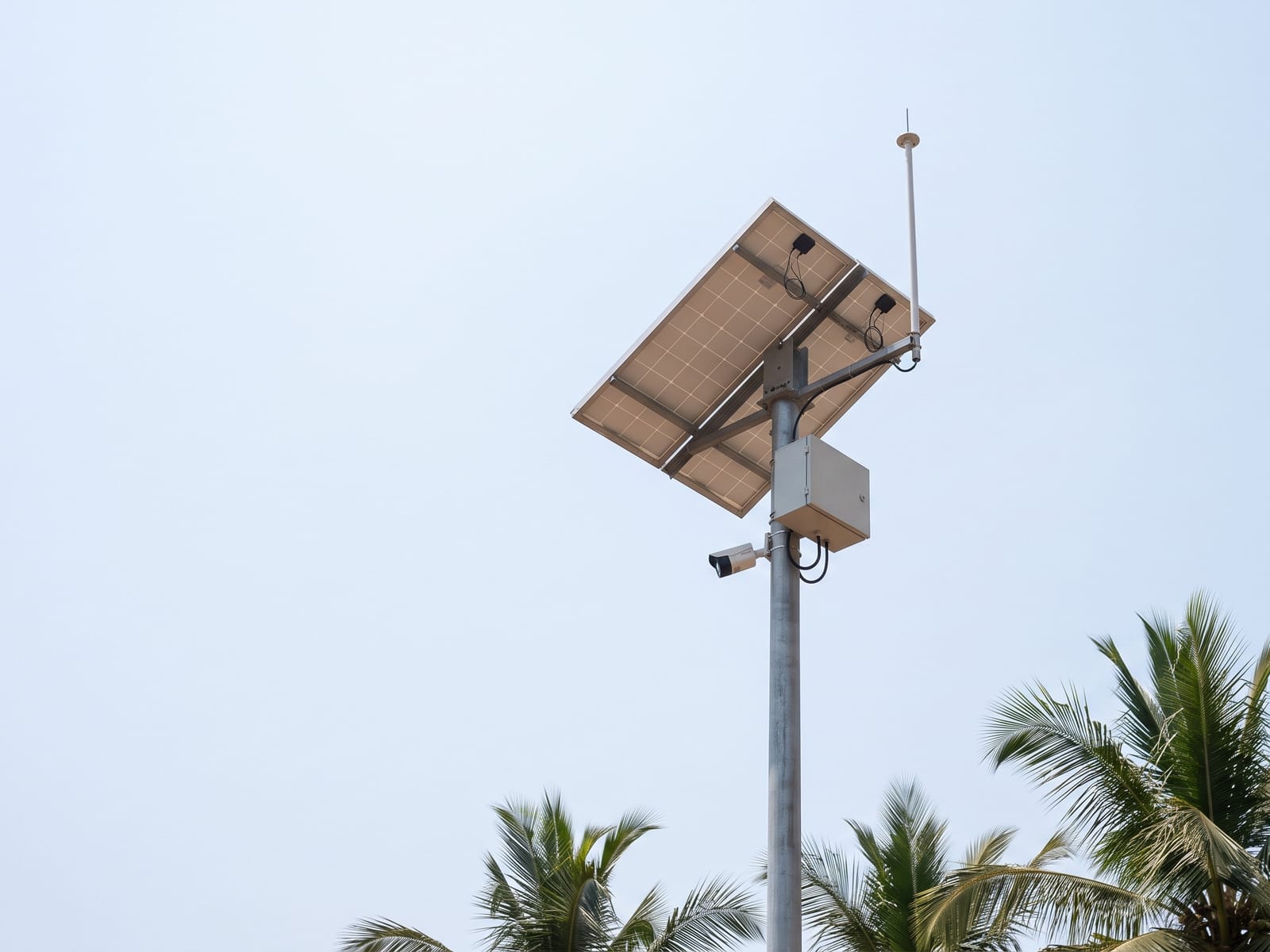Solar CCTV installed by Aarve Solar