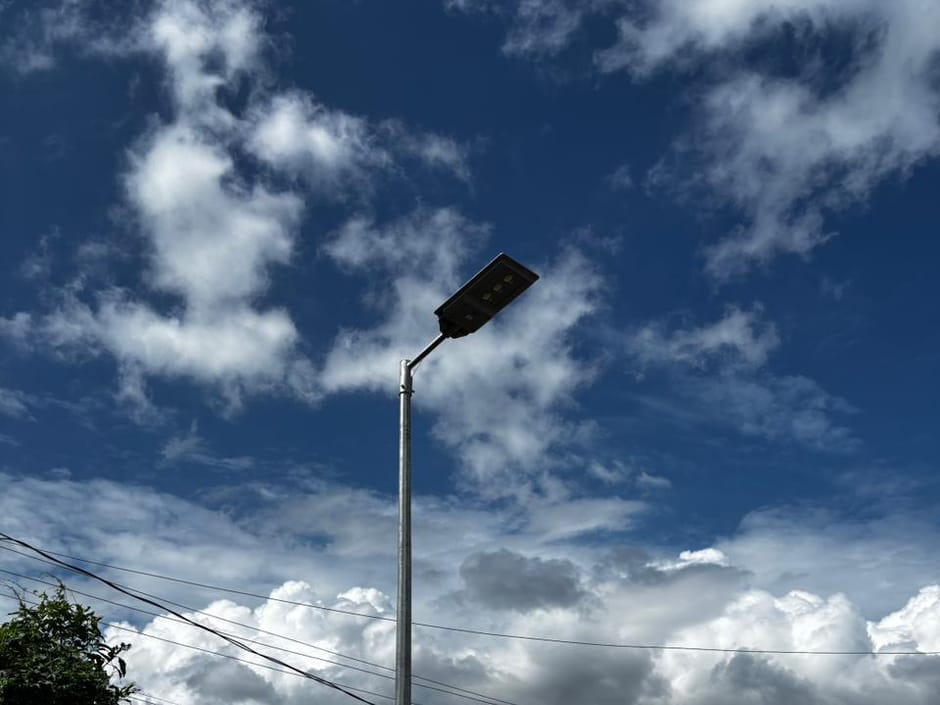 Installed along a village road