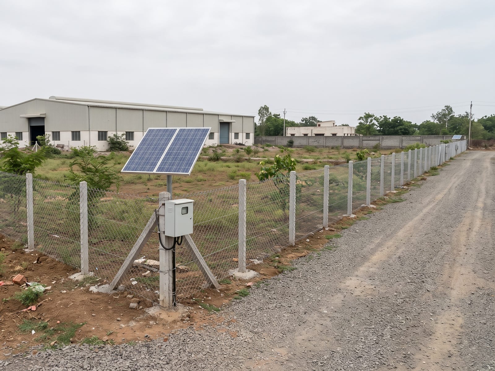 Solar fencing installed by Aarve Solar