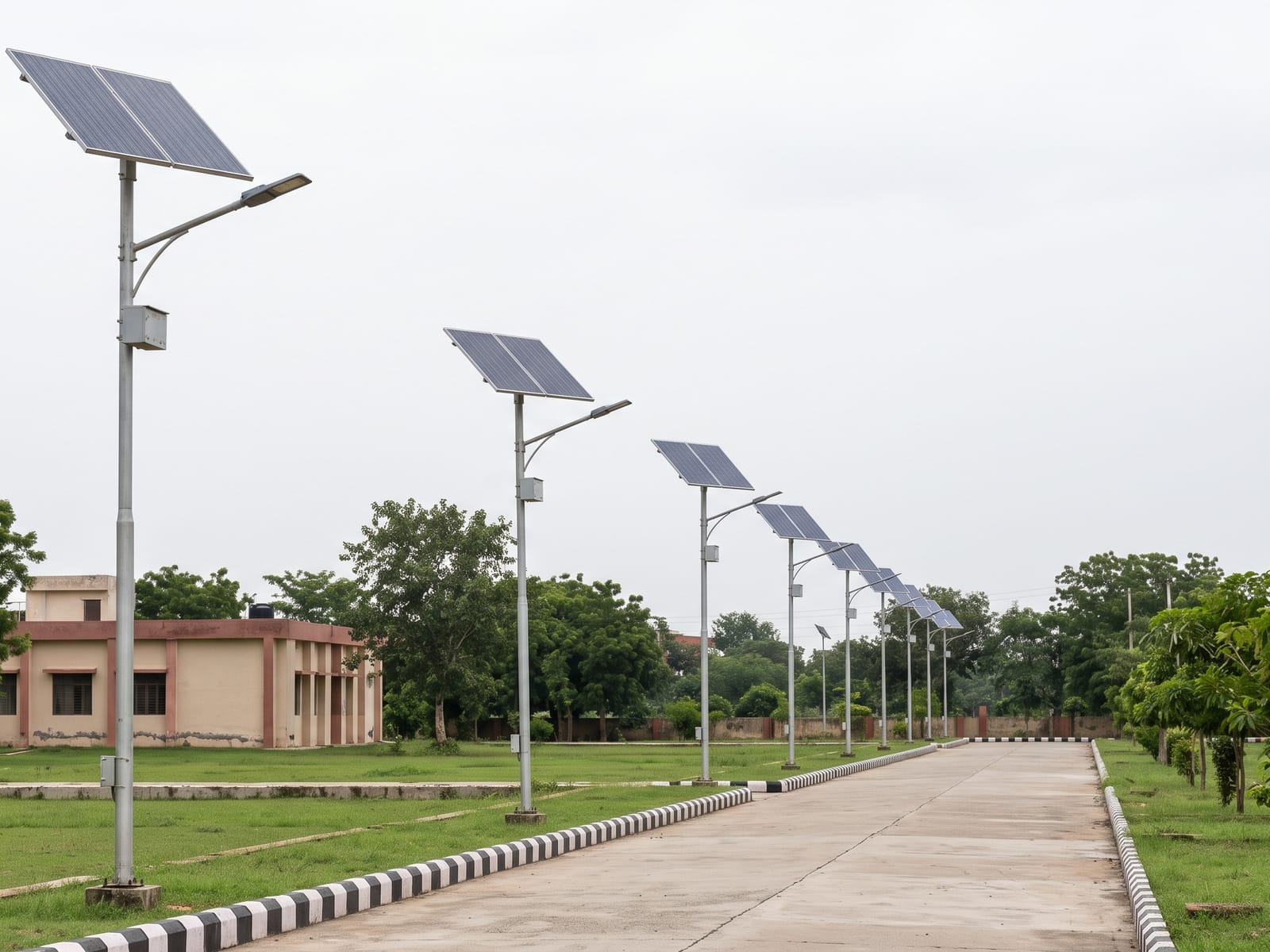 Solar lights installed by Aarve Solar