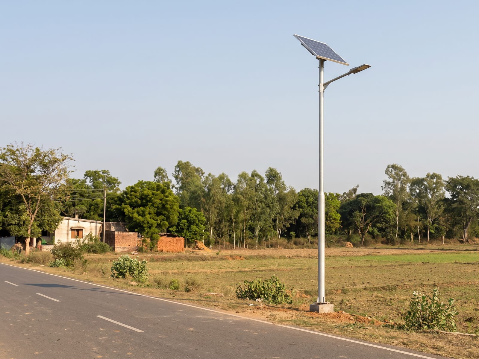 Solar lights installed by Aarve Solar
